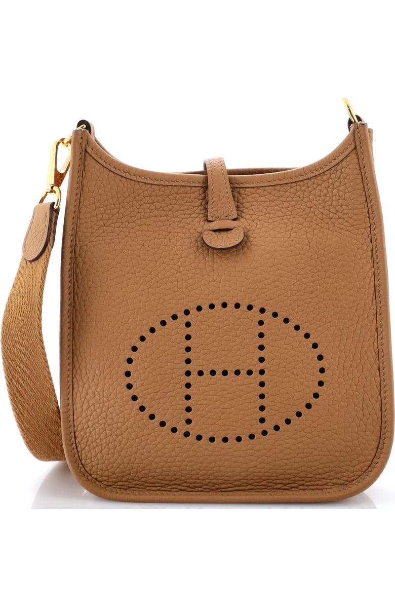 Pre-Owned Hermes Evelyne Bag Gen III Clemence TPM, Main, color, Biscuit