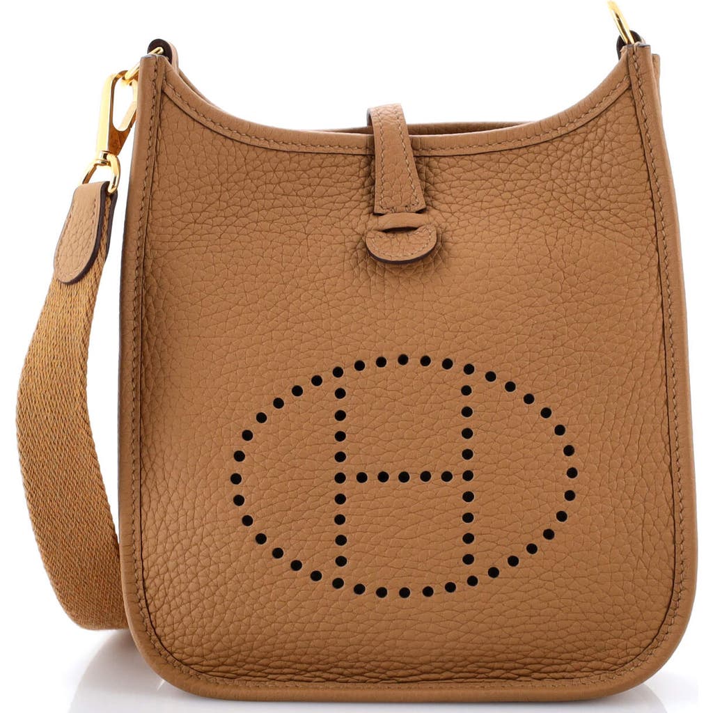 Pre-owned Hermes Hermes Evelyne Bag Gen Iii Clemence Tpm In Brown