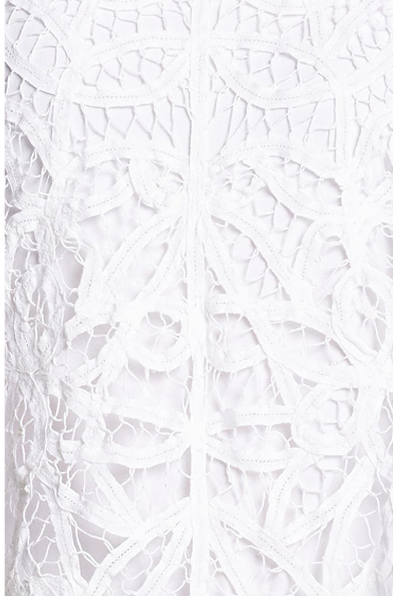 Hinge® Battenburg Lace Top, Alternate, color, WHITE