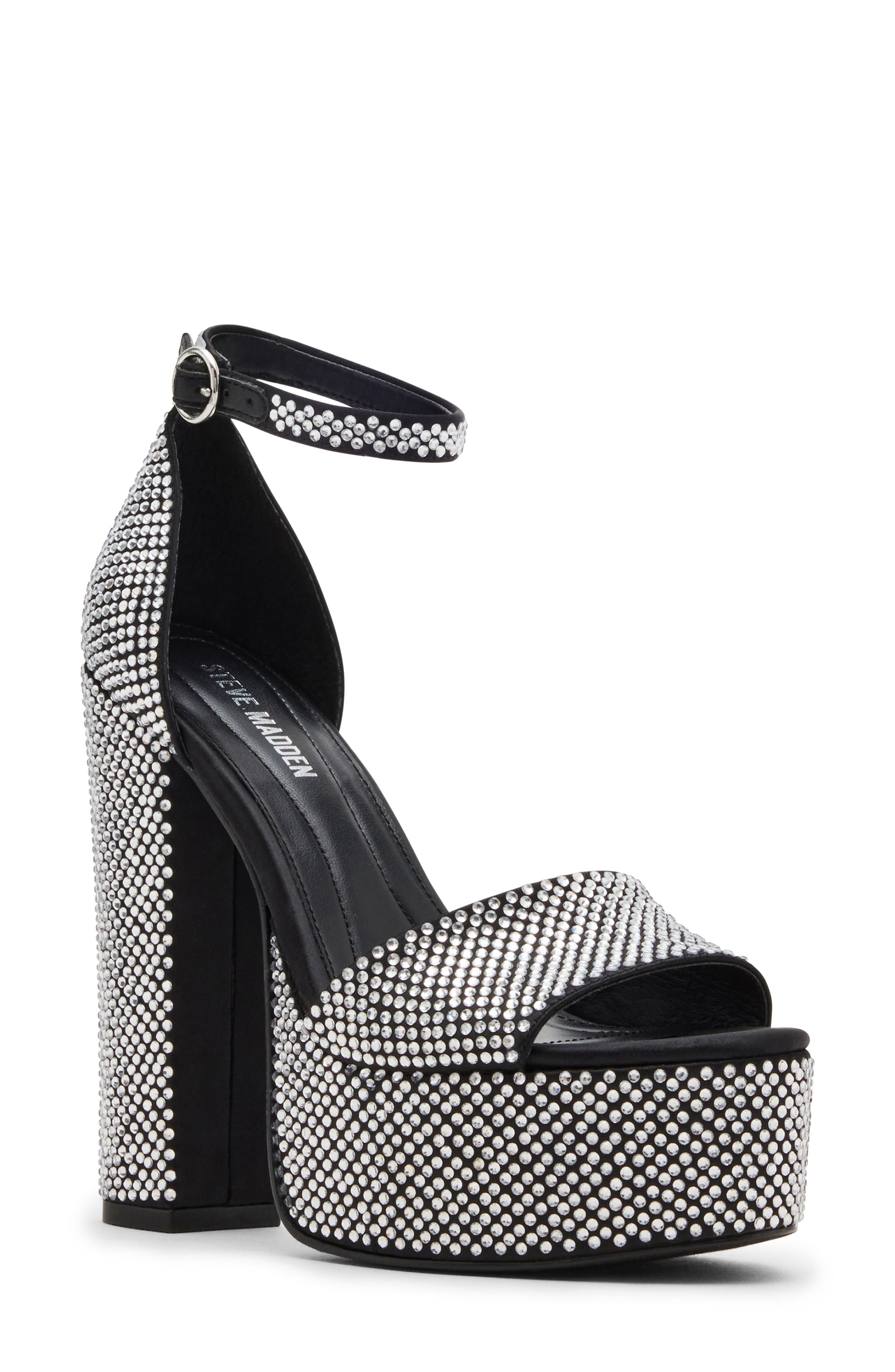 Steve Madden Glam Ankle Strap Platform Sandal