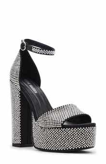 Steve Madden Glam Ankle Strap Platform Sandal