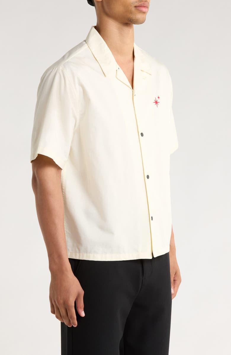PacSun Roam to Remember Camp Shirt, Alternate, color, Cream