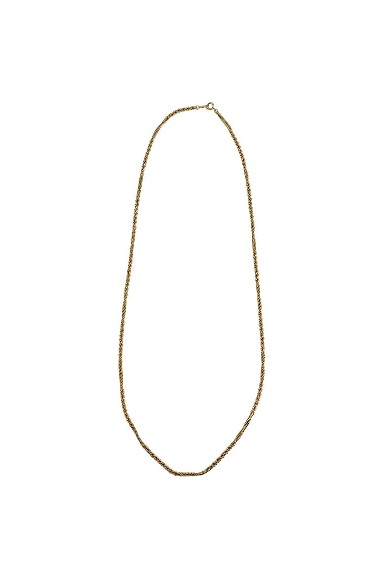 Vintage 1970s Costume Gold Chain Necklace, Main, color, gold