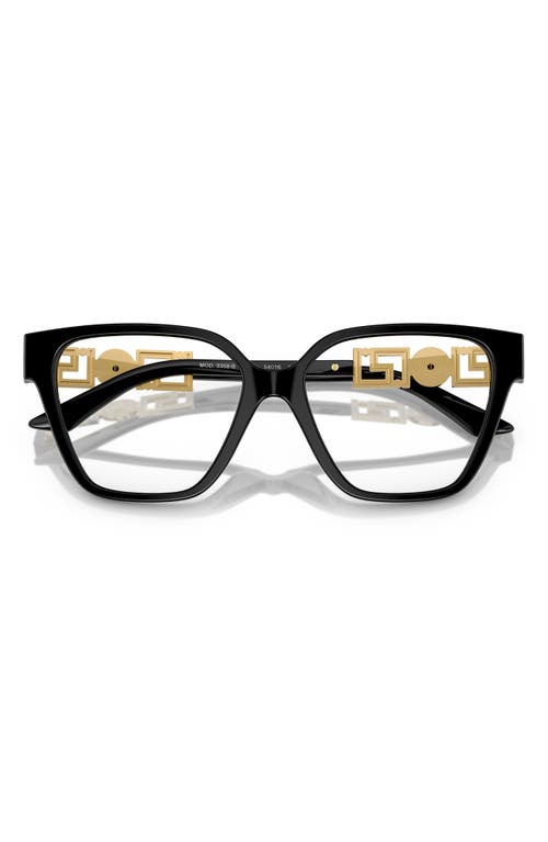 Versace 52mm Irregular Optical Glasses In Black