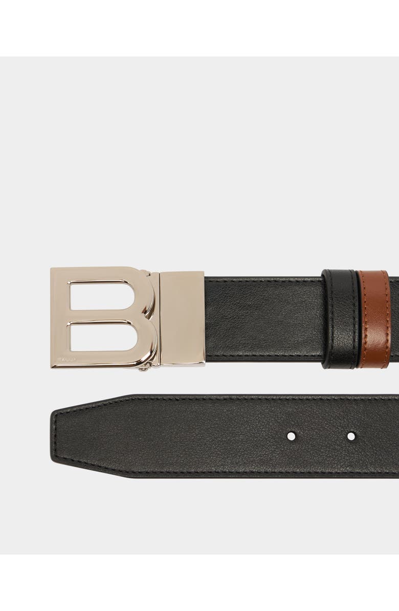 Bally B Logo Adjustable And Reversible Belt in Leather, Alternate, color, Multi