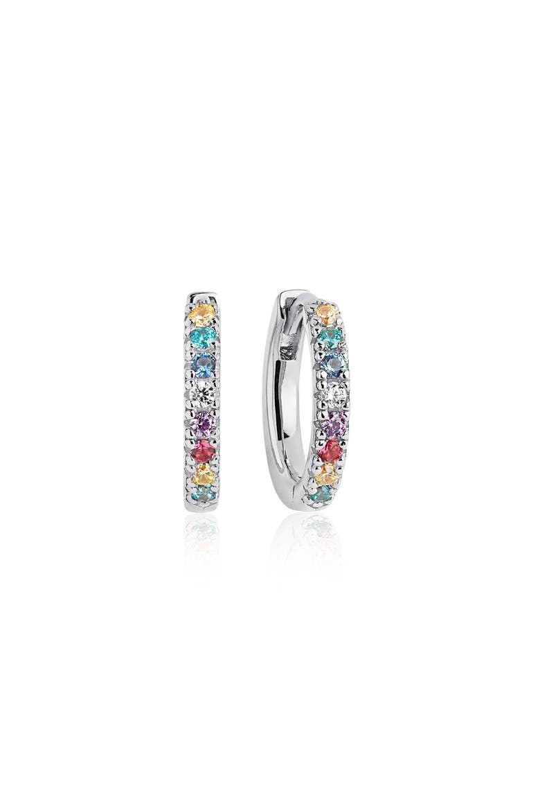 Earring Ellera X-Grande, Main, color, Sterling Silver / Rainbow