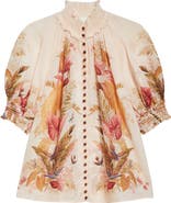 Zimmermann Ascension Billow Puff Sleeve Top
