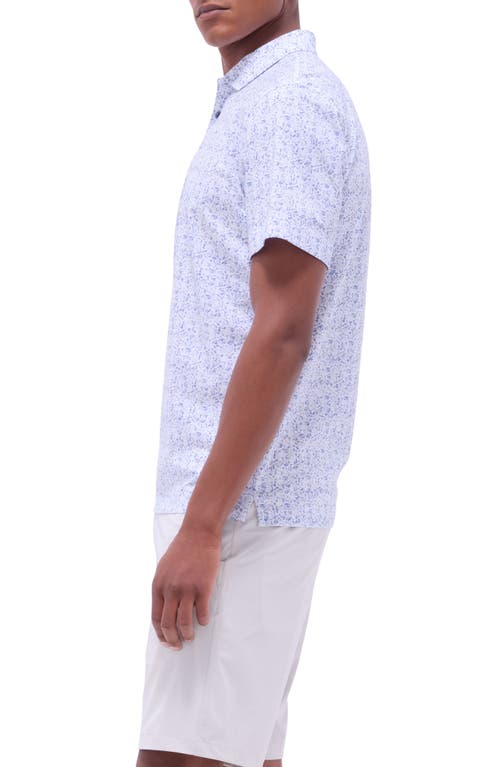 Bugatchi Victor Ooohcotton® Abstract Print Polo In Cobalt