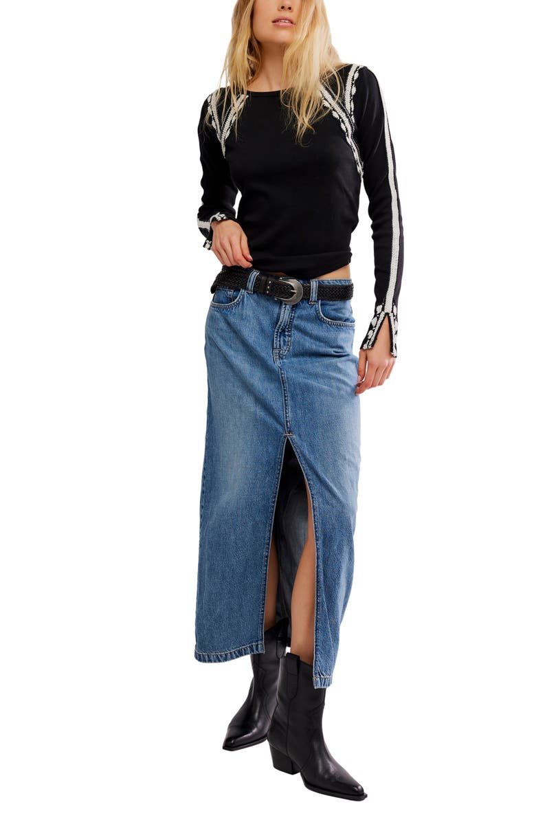 Free People Lost Love Long Sleeve Top, Alternate, color,