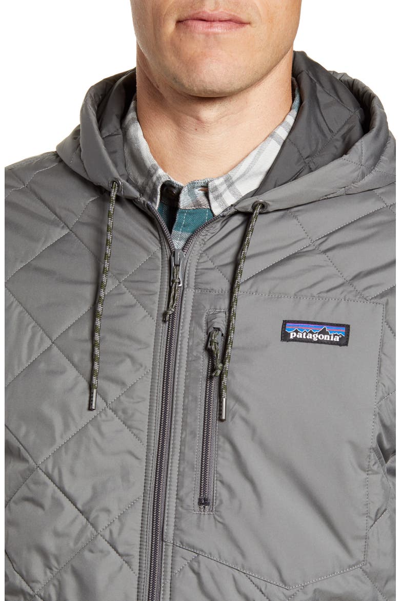 Weather Resistant Thermogreen Insulated Recycled Ripstop Hooded Jacket, Alternate, color, HEX GREY