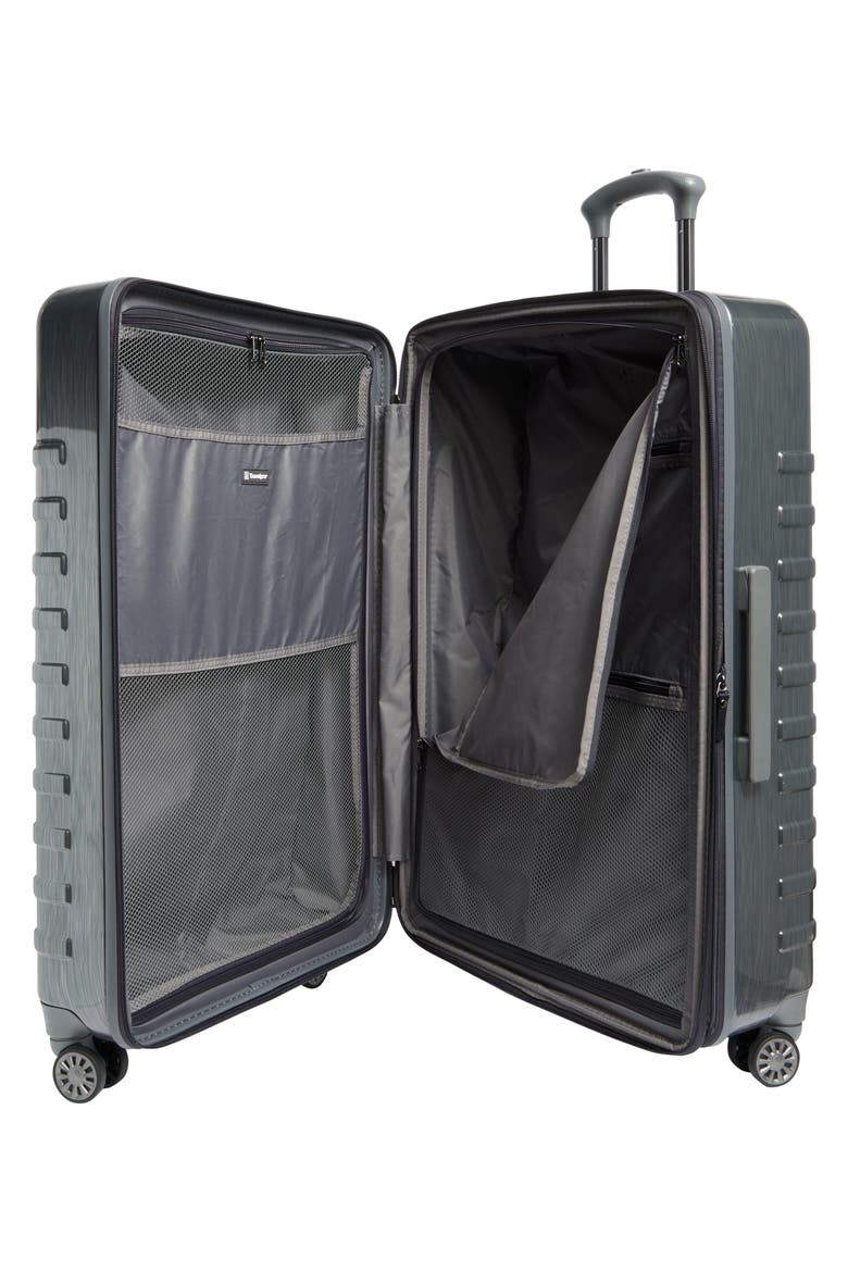 Rollmaster™ Lite 2 28-Inch Expandable Large Checked Hardside Spinner Luggage, Alternate, color, JET GREY