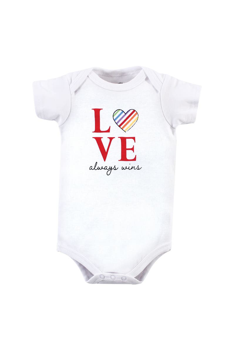 Little Treasure Soft Cotton Full Outfit for Baby Bodysuit, Pants, and Booties Set, Alternate, color, Love Always Wins