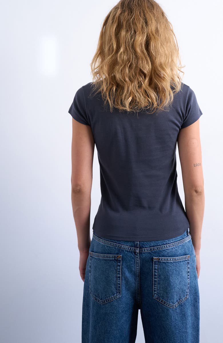 Topshop Everyday Cotton T-Shirt, Alternate, color, Grey