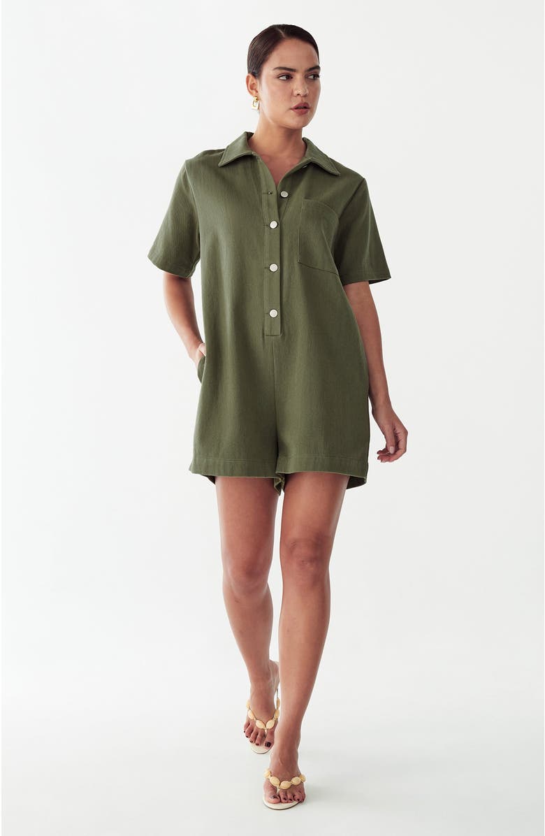 ST MRLO Sandra Romper, Alternate, color, Olive