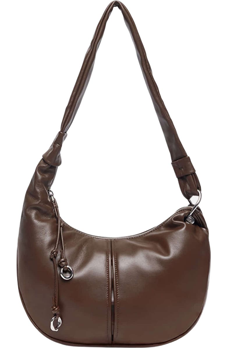 Oryany Becca Leather Shoulder Bag, Main, color, Nutty Brown