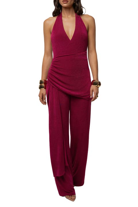 Rustic Charm Halter Jumpsuit