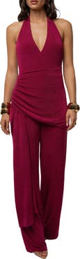 JLUXLABEL Rustic Charm Halter Jumpsuit