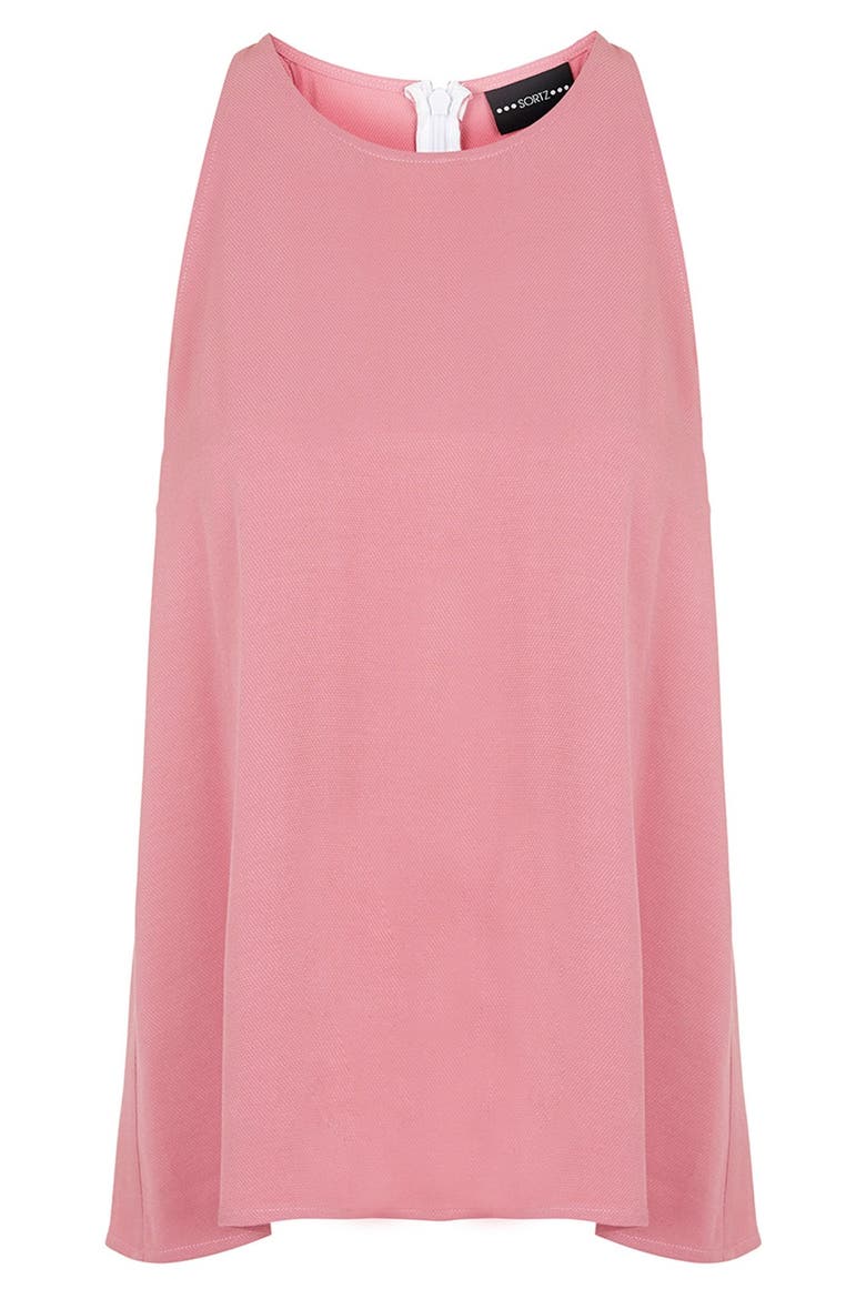 'Milo' Split Back Sleeveless Top (Nordstrom Exclusive), Alternate, color, ROSE