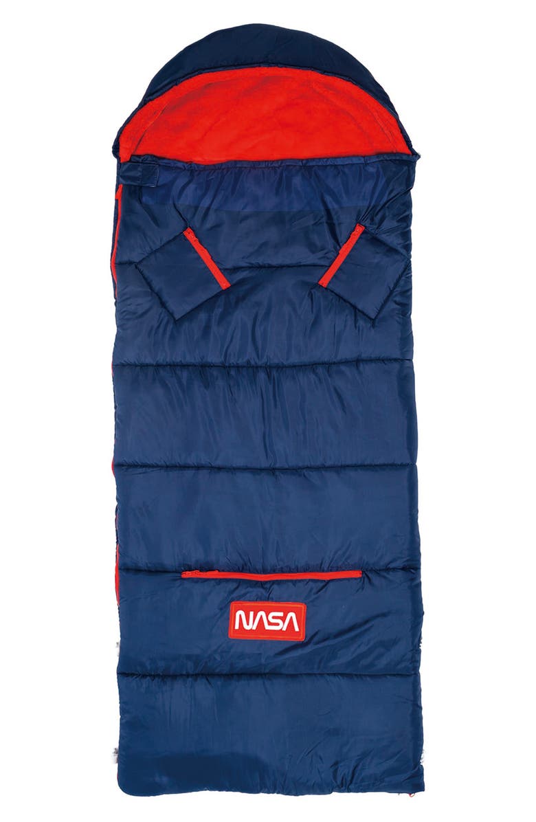 mimish Kids' Sleep-n-Pack NASA Sleeping Bag Backpack, Alternate, color, Navy