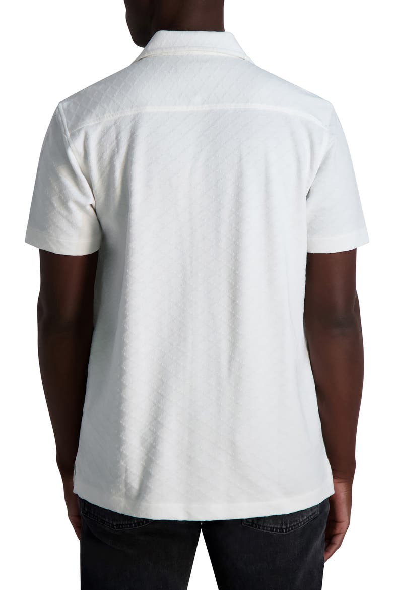 Diamond Knit Camp Shirt, Alternate, color, WHITE