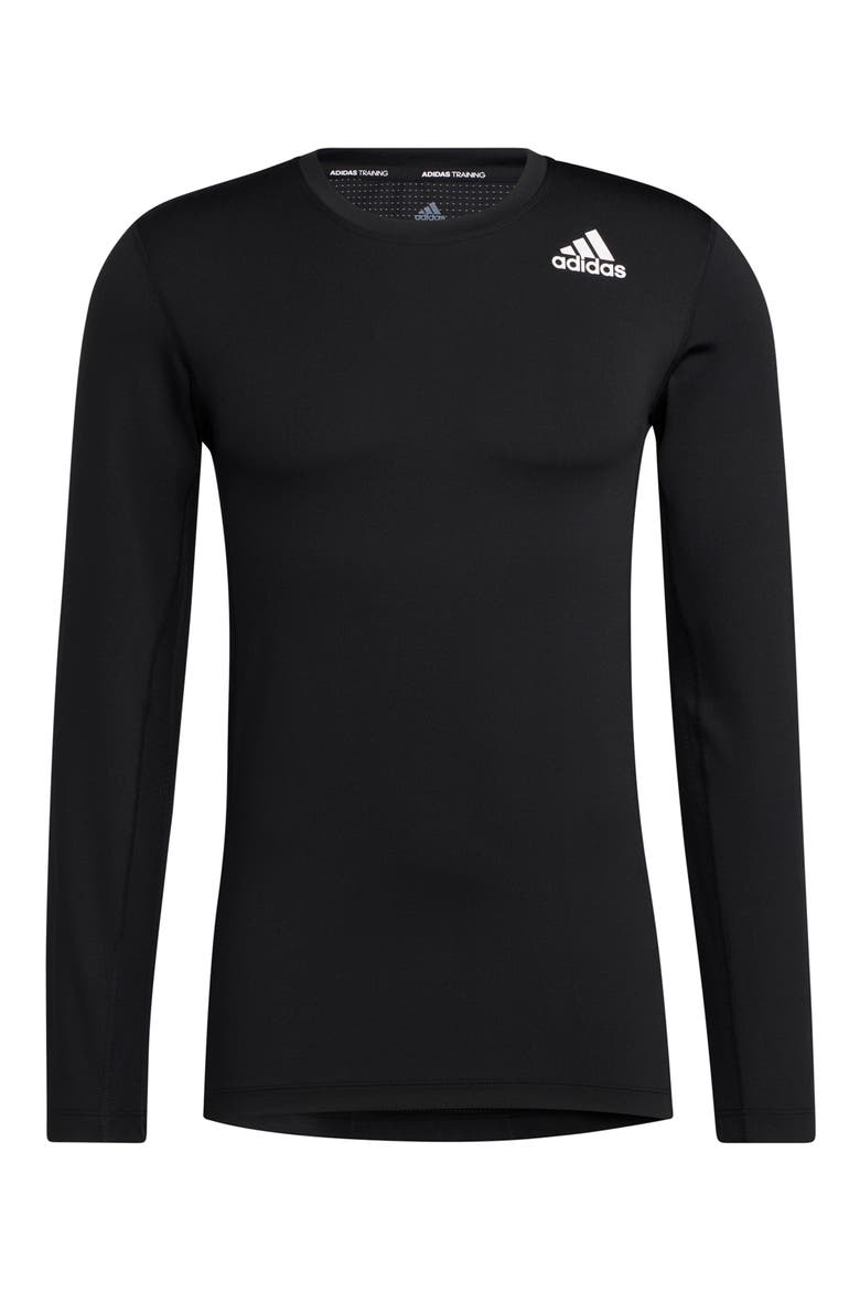 Techfit Long Sleeve Training T-Shirt, Alternate, color, BLACK