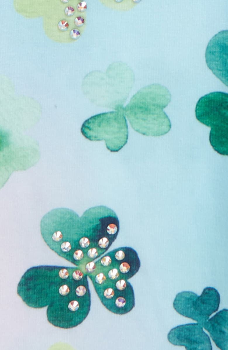 Truly Me Shamrock Pattern Leggings, Alternate, color,