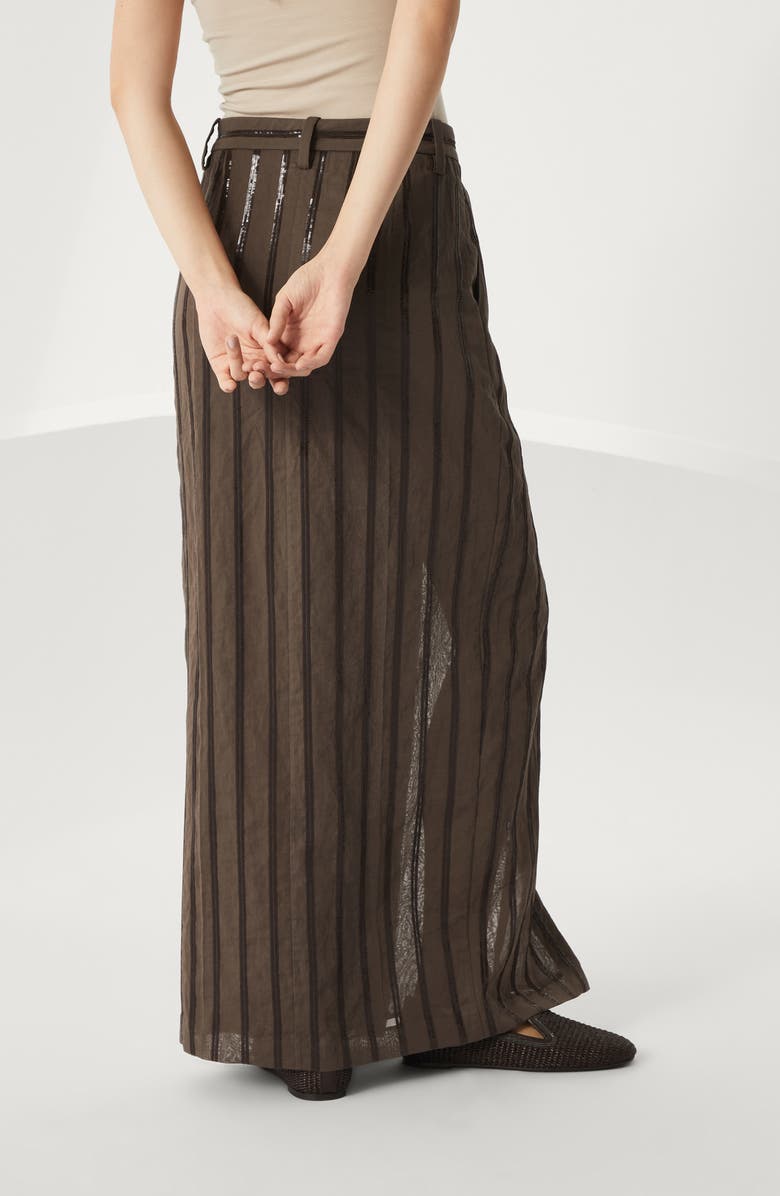 Brunello Cucinelli Dazzling Embroidery skirt, Alternate, color, 