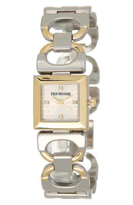 Two-Tone Bracelet Watch, 22mm