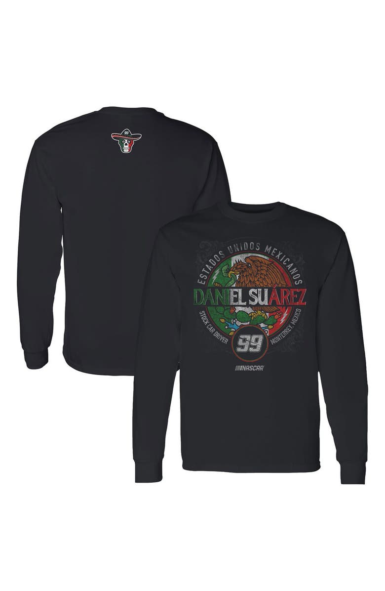 Trackhouse Racing Team Collection Men's Trackhouse Racing Team Collection Black Daniel Suarez Pancho Long Sleeve T-Shirt, Main, color, Black