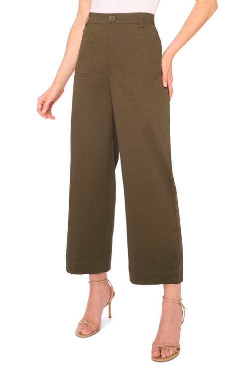 Patch Pocket Crop Twill Pants