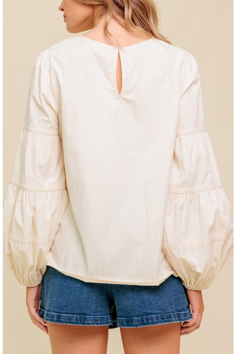 Long Sleeve Top, Alternate, color, IVORY