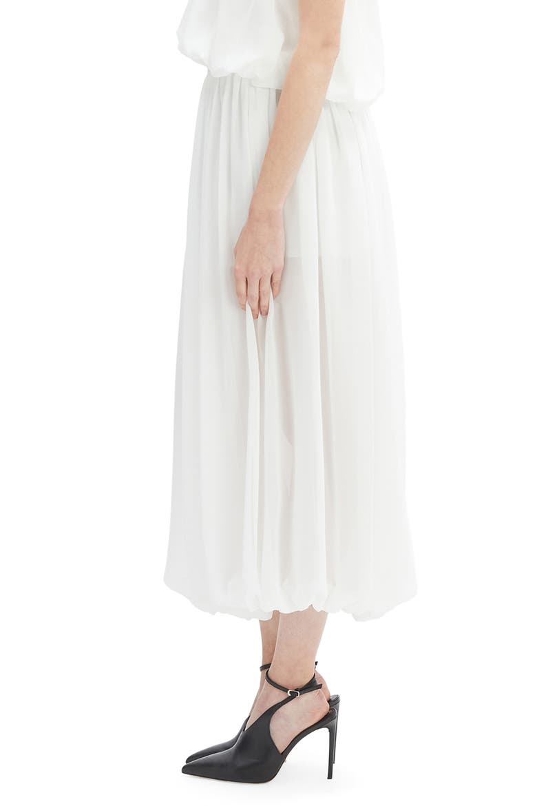 Corina Chiffon Bubble Maxi Skirt, Alternate, color, IVORY