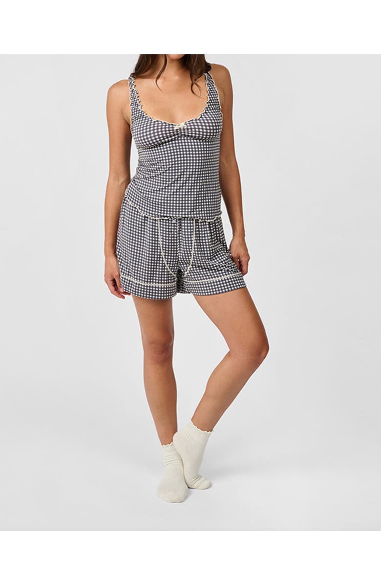 WeWoreWhat Boxer Short, Alternate, color, Antiq Wht/Black