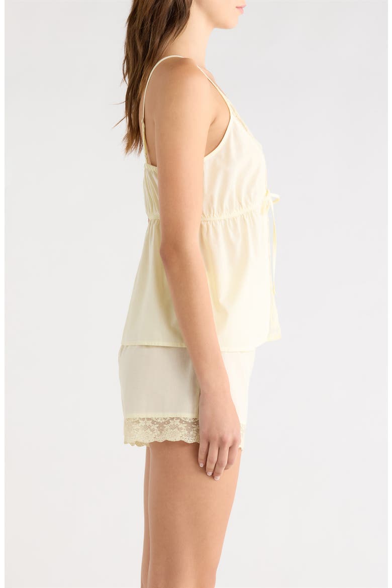 Flirty Short Cotton Pajamas, Alternate, color, YELLOW SORBET