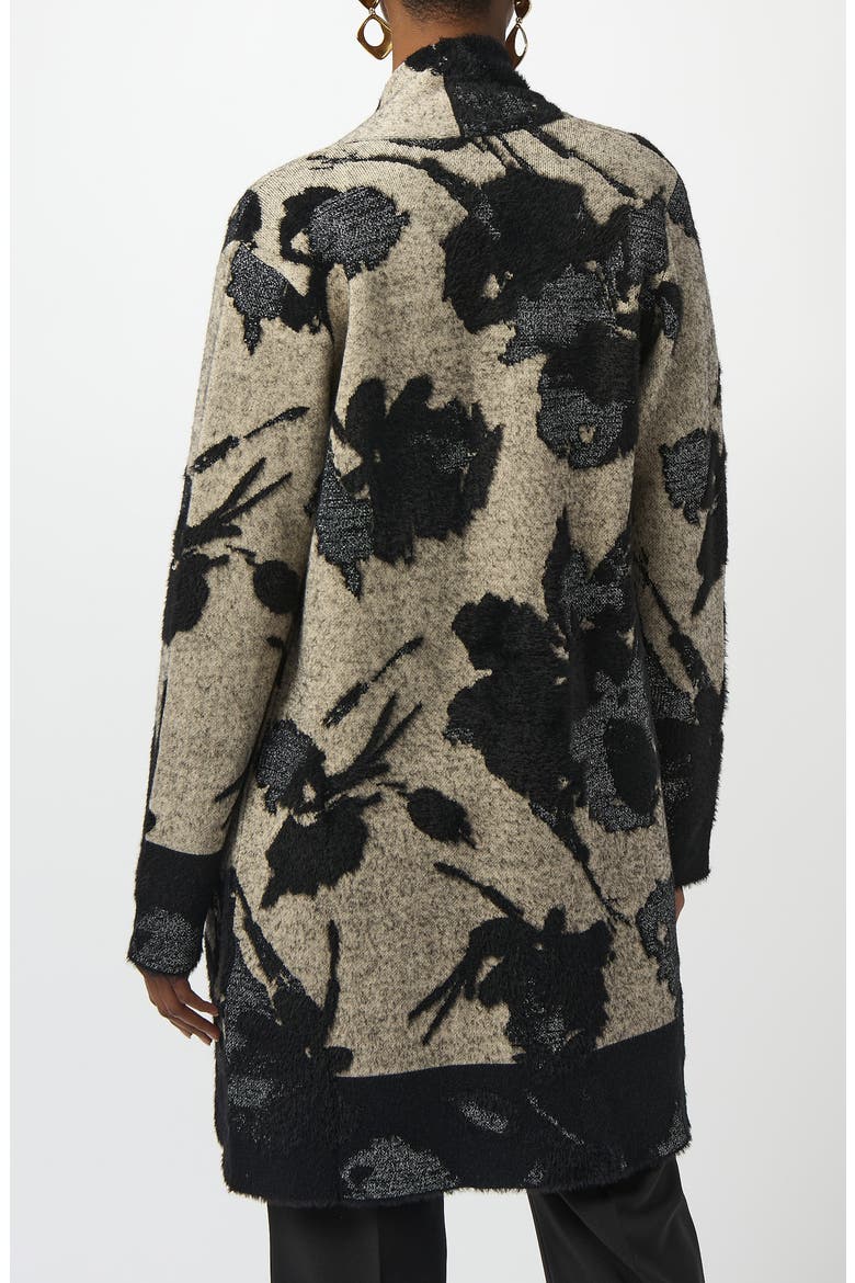 Open Front Cardigan, Alternate, color, CHAMPAGNE/ BLACK