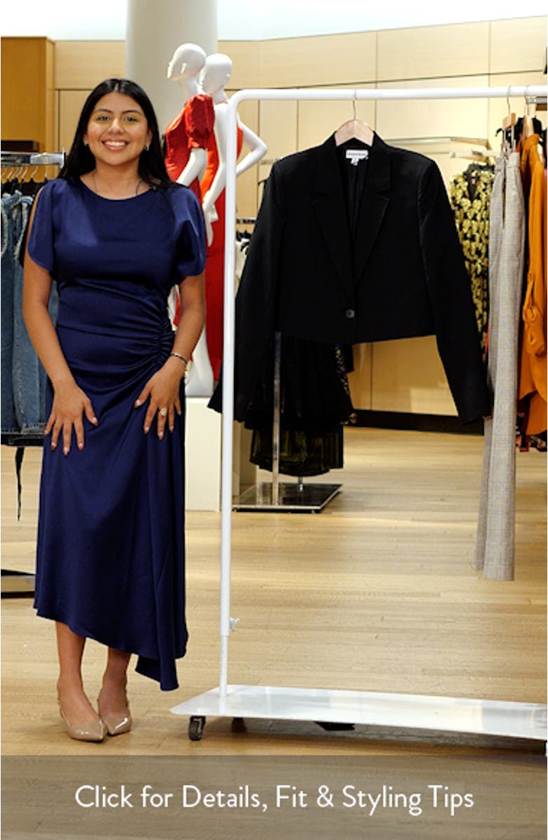 Crop Wool Blend Blazer, sales video thumbnail