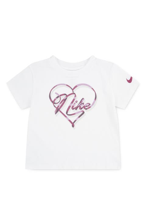 Kids' Swoosh on Pointe Cotton Graphic T-shirt (Little Kid)