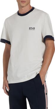 Golden Goose Star Cotton Ringer T-Shirt