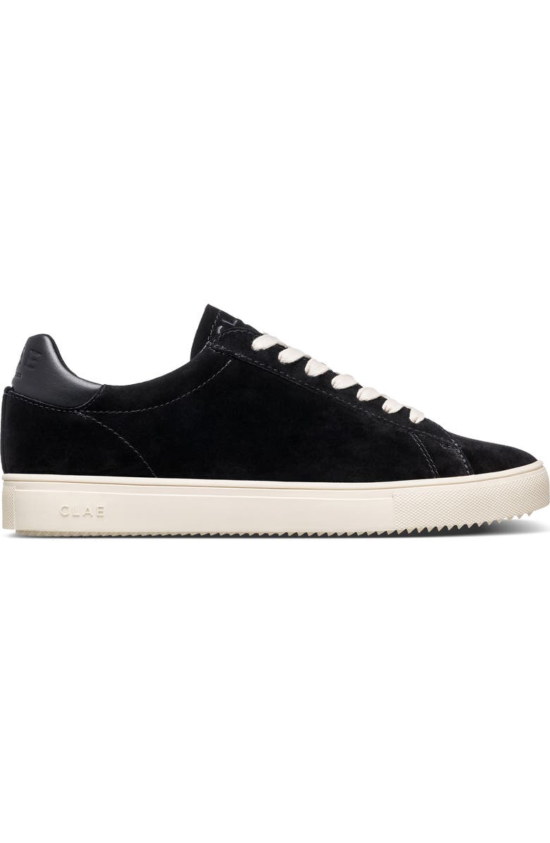 CLAE Bradley Low Top Sneaker, Alternate, color, Black Suede