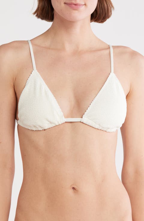 Marshmallow Triangle Bikini Top