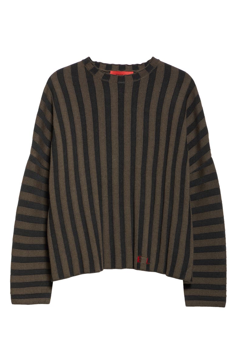 Eckhaus Latta Keyboard Stripe Merino Wool Sweater, Alternate, color, 