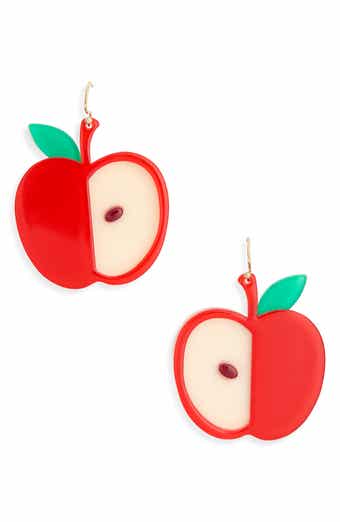 Kenneth Jay Lane Apple Drop Earrings