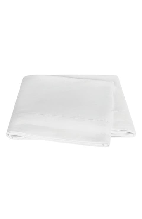 Roman Hemstitch Linen Flat Sheet