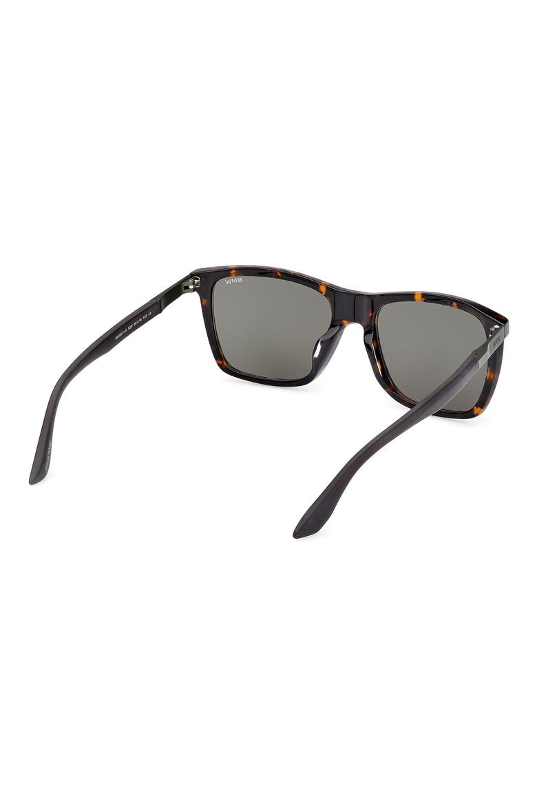 56mm Sunglasses, Alternate, color, DARK HAVANA / GREEN