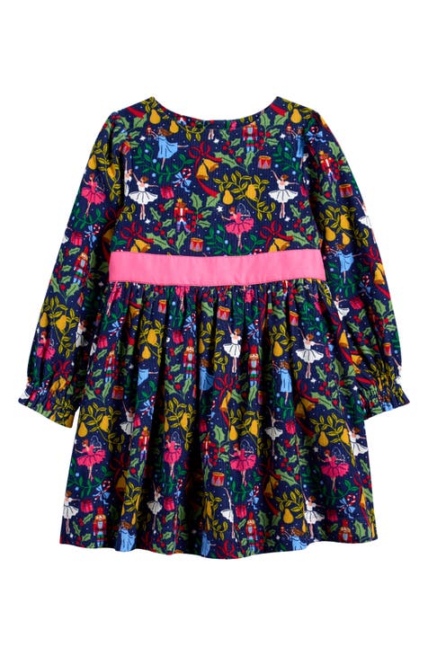 Mini Boden deals Rainbow Zoo Animals Jersey Fit & Flare Dress 5-6 Girls Short Sleeve