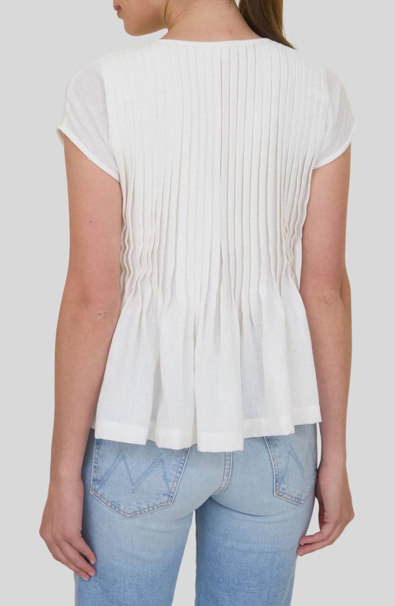 ZOE AND CLAIRE Pintuck Pleat Peplum Top, Alternate, color, 