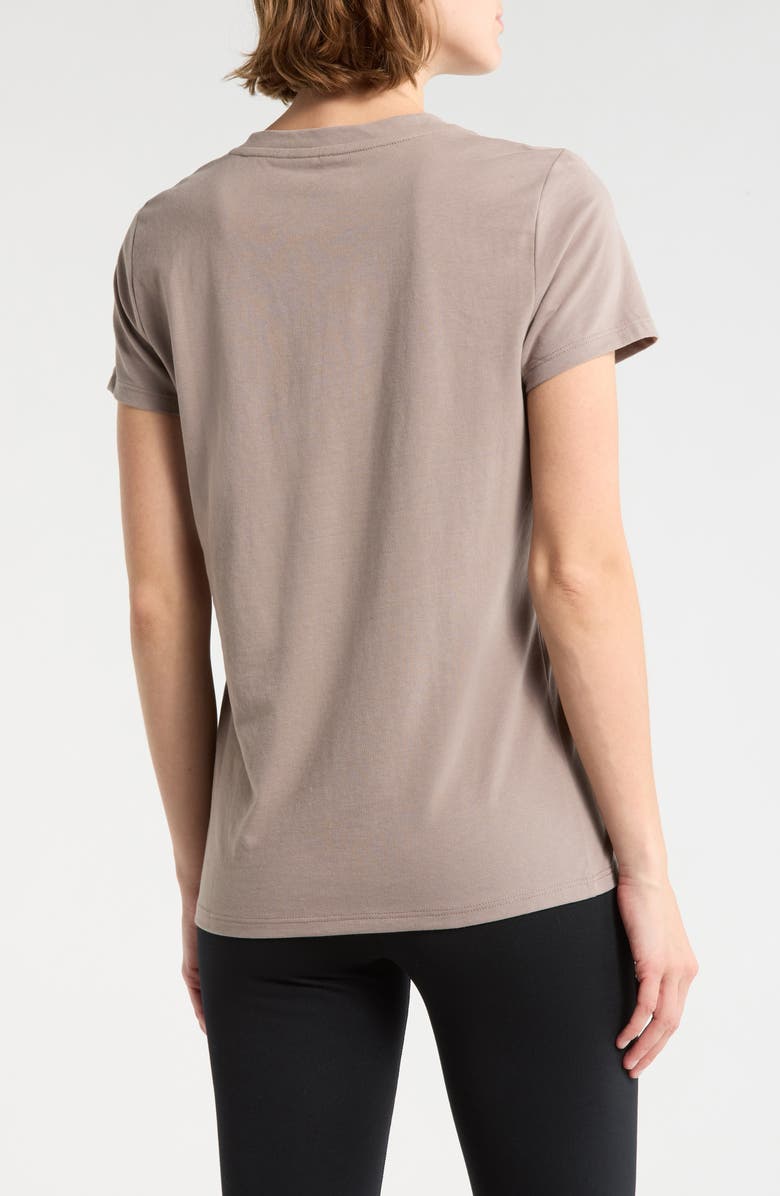 DKNY Solid V-Neck T-Shirt, Alternate, color, Mushroom