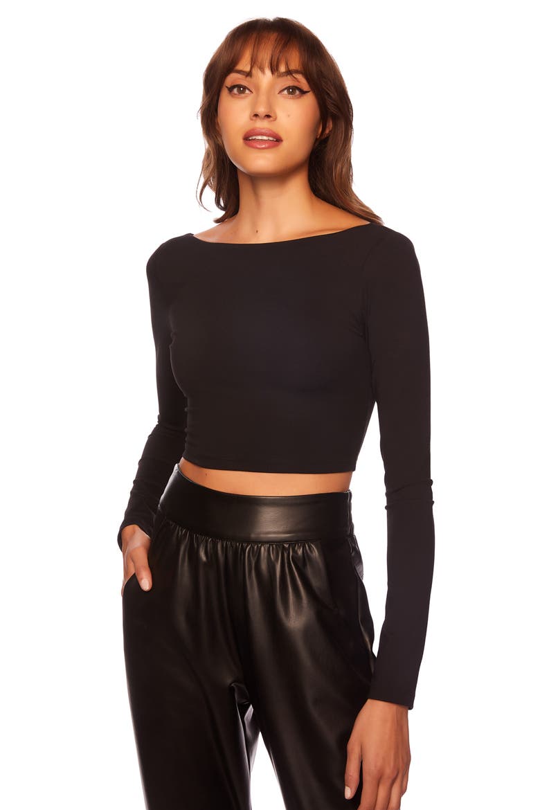 Faux Leather Joggers, Alternate, color, BLACK
