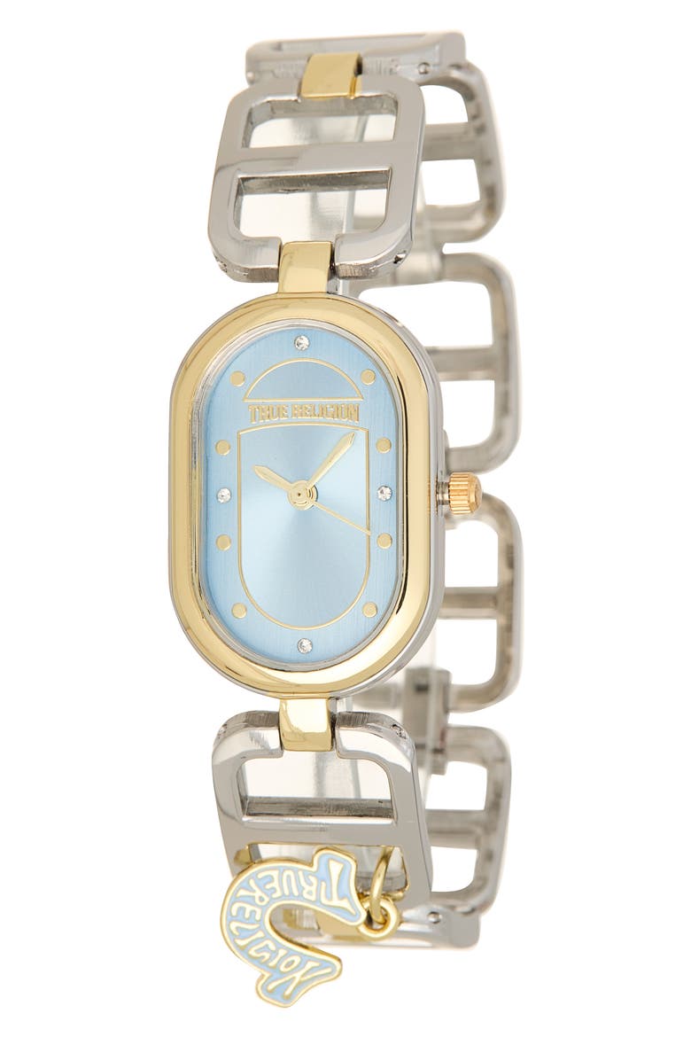 Logo Charm Bracelet Watch, 28mm, Main, color, TWO TONE