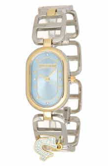 True Religion Logo Charm Bracelet Watch, 28mm